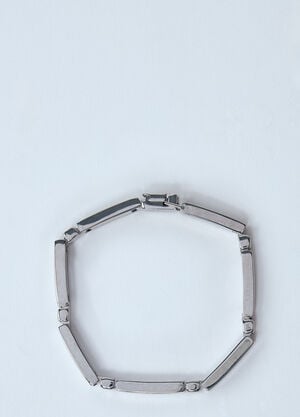 Saint Laurent Metal Bar Bracelet Silver sla0159016