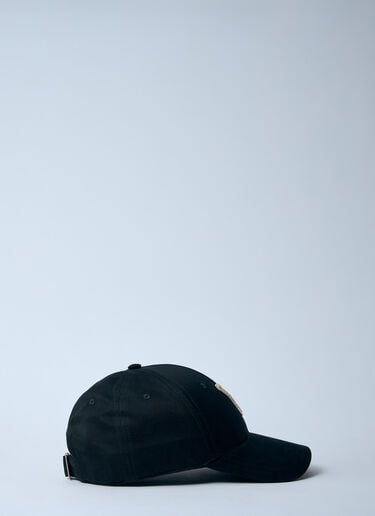 Saint Laurent Logo Motif Baseball Cap Black sla0159017