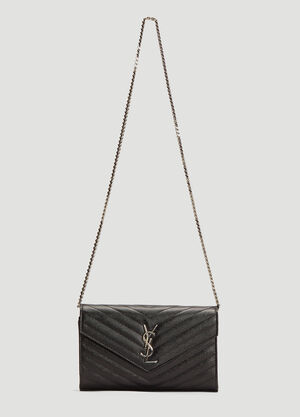 Saint Laurent YSL モノグラムウォレットバッグ ブラック sla0230038