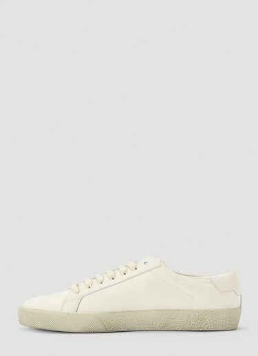 Saint Laurent コート クラシックロゴスニーカー ベージュ sla0239063