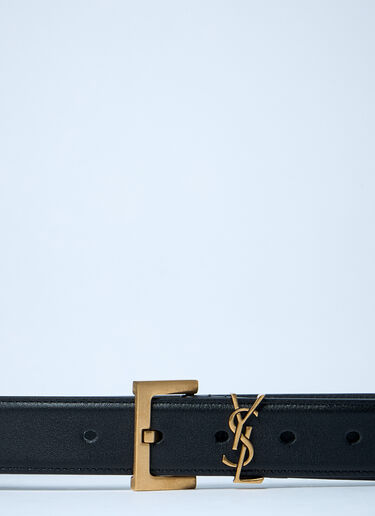 Saint Laurent Cassandre Belt Black sla0241125