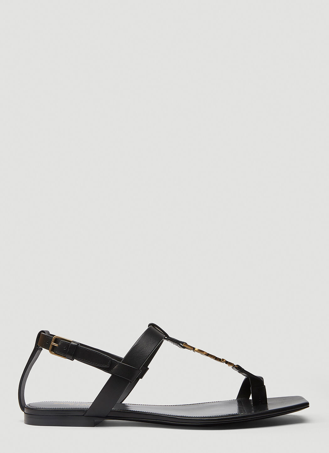 Saint Laurent Cassandra Sandals in Black | LN-CC