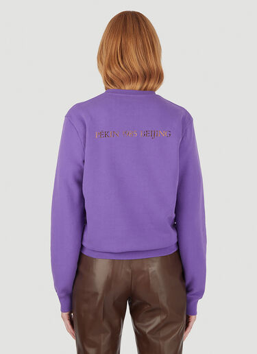 Saint Laurent 汉字徽标运动衫 紫色 sla0245031