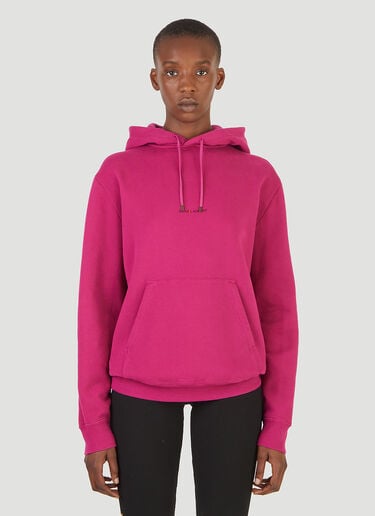 刺绣徽标连帽运动衫 Saint Laurent 刺绣徽标连帽运动衫 粉色 sla0245034