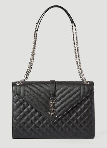 エンベロープサッチェル ミディアムショルダーバッグ Saint Laurent エンベロープサッチェル ミディアムショルダーバッグ ブラック sla0245086