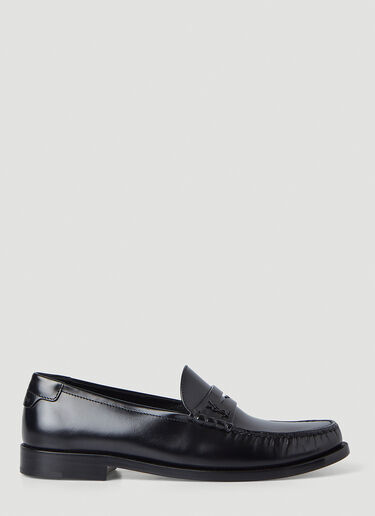 Logo Plaque LE Loafers Saint Laurent Logo Plaque LE Loafers Black sla0245160