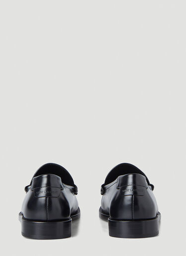 Saint Laurent Logo Plaque LE Loafers Black sla0245160