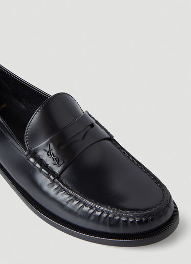Logo Plaque LE Loafers Saint Laurent Logo Plaque LE Loafers Black sla0245160
