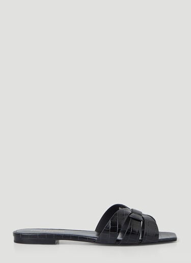 Nu Pieds Slides Saint Laurent Nu Pieds Slides Black sla0245161