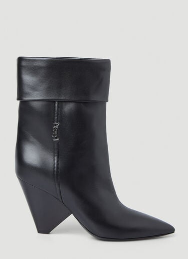 Niki Monogram Boots Saint Laurent Niki Monogram Boots Black sla0246086