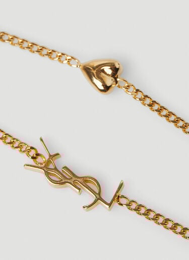 Monogram Bracelet Saint Laurent Monogram Bracelet Gold sla0248080
