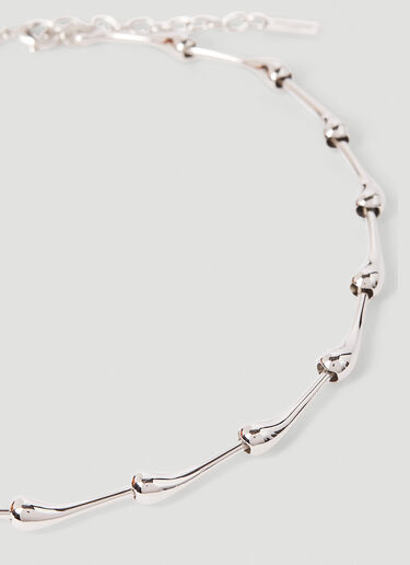 Saint Laurent 大号水滴手镯 银色 sla0249247