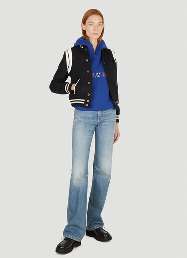Vintage Logo Hooded Sweatshirt Saint Laurent Vintage Logo Hooded Sweatshirt Blue sla0250026