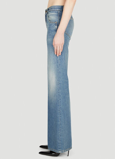 니콜 와이드 레그 진 Saint Laurent 니콜 와이드 레그 진 블루 sla0251011