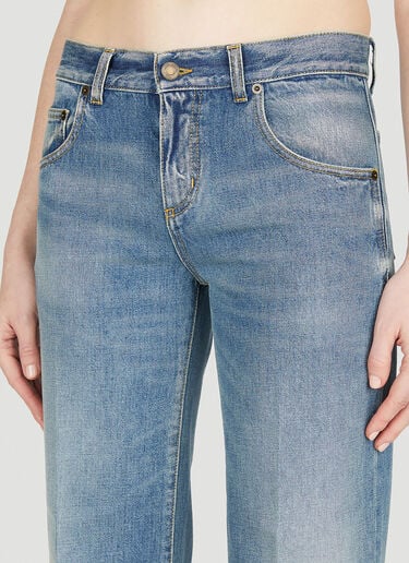 니콜 와이드 레그 진 Saint Laurent 니콜 와이드 레그 진 블루 sla0251011