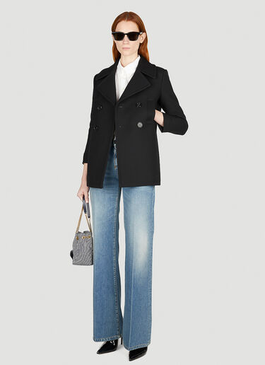 Caban 双排扣夹克 Saint Laurent Caban 双排扣夹克 黑色 sla0251012