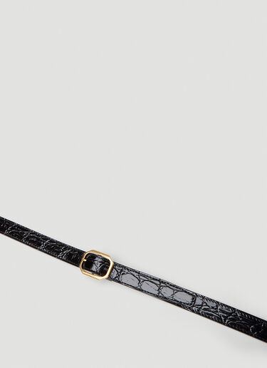 프레임 얇은 벨트 Saint Laurent 프레임 얇은 벨트 블랙 sla0251063