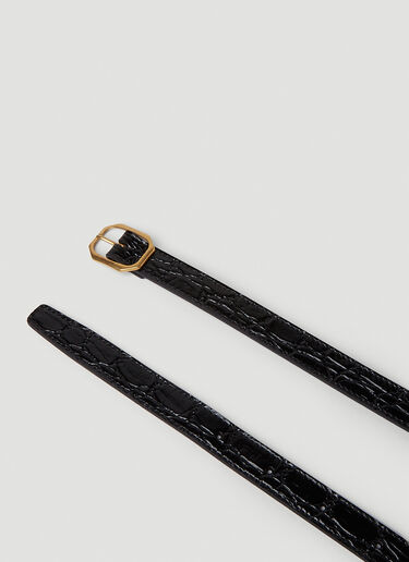 프레임 얇은 벨트 Saint Laurent 프레임 얇은 벨트 블랙 sla0251063