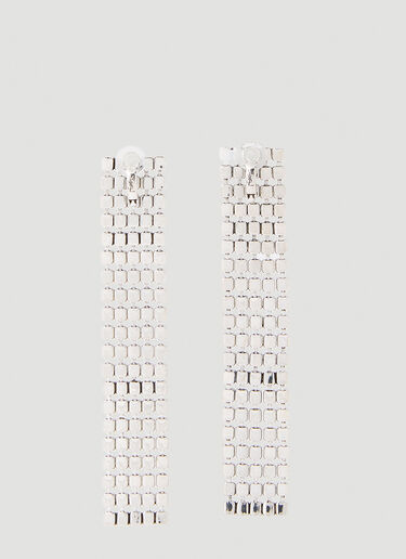 Saint Laurent 체인 드롭 이어링 실버 sla0251191
