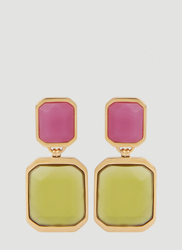 Saint Laurent 八边形耳夹 粉色 sla0251195