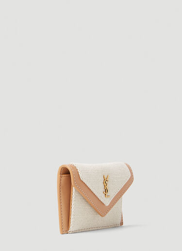 Woven Wallet Saint Laurent Woven Wallet Natural sla0252073