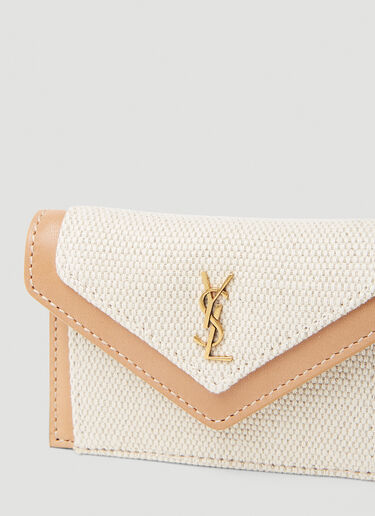 Woven Wallet Saint Laurent Woven Wallet Natural sla0252073