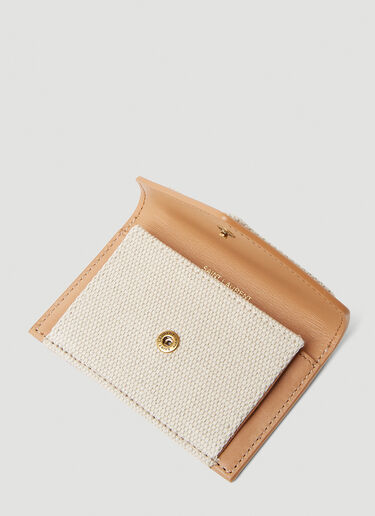 Saint Laurent Woven Wallet Natural sla0252073
