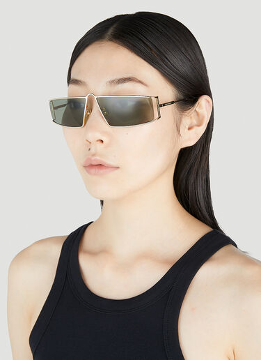 Saint Laurent Square Sunglasses Gold sla0252107