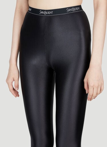 High Shine Opaque Tights Saint Laurent High Shine Opaque Tights Black sla0253017