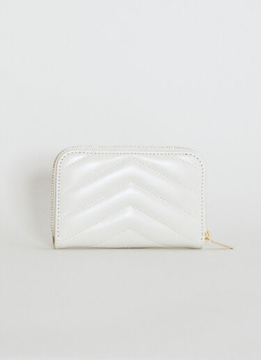 Cassandre 菱格纹零钱包 Saint Laurent Cassandre 菱格纹零钱包 乳白色 sla0253138