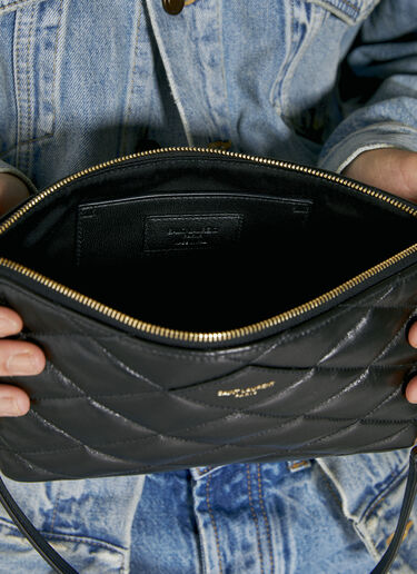 Mini Quilted Leather Shoulder Bag Saint Laurent Mini Quilted Leather Shoulder Bag Black sla0253143