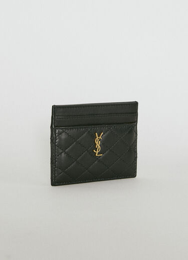 Gaby Leather Cardholder Saint Laurent Gaby Leather Cardholder Black sla0253176