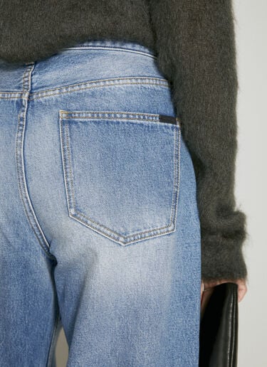 Saint Laurent 超长宽松牛仔裤 蓝色 sla0254039