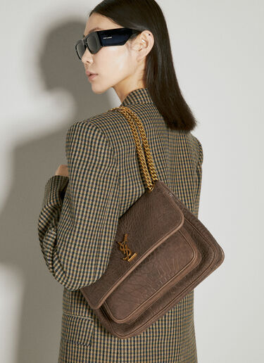 Medium Niki Shoulder Bag Saint Laurent Medium Niki Shoulder Bag Dark Brown sla0254118