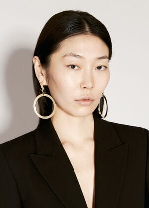 Saint Laurent Cassandre 吊坠圈形耳环  金色 sla0255079