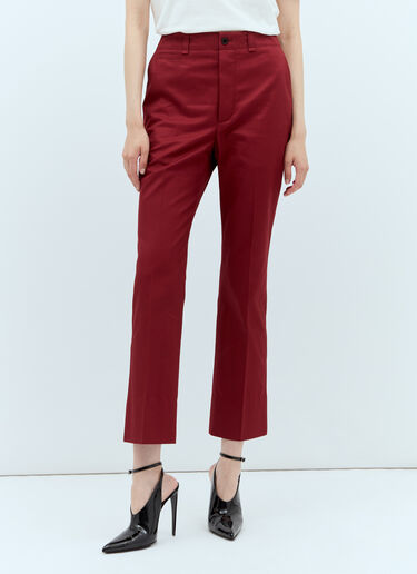 면 트윌 팬츠 Saint Laurent 면 트윌 팬츠 레드 sla0256005