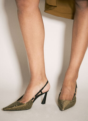 Crystal-Embellished Pumps Saint Laurent Crystal-Embellished Pumps Beige sla0257031