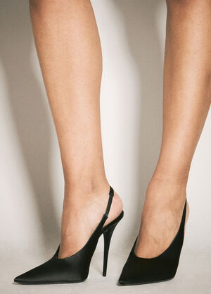 Saint Laurent L'Entracte 露跟高跟鞋 黑色 sla0257034