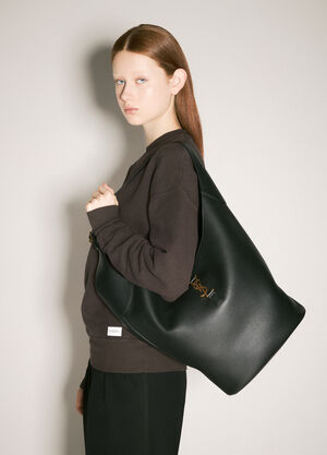 Saint Laurent Le 5 Ã  7 ホーボーバケットバッグ ブラック sla0257095