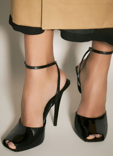 ラ スキャンデール パテントヒール Saint Laurent ラ スキャンデール パテントヒール ブラック sla0258012