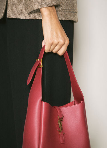 Saint Laurent Le 5 À 7 스몰 숄더백 레드 sla0258016