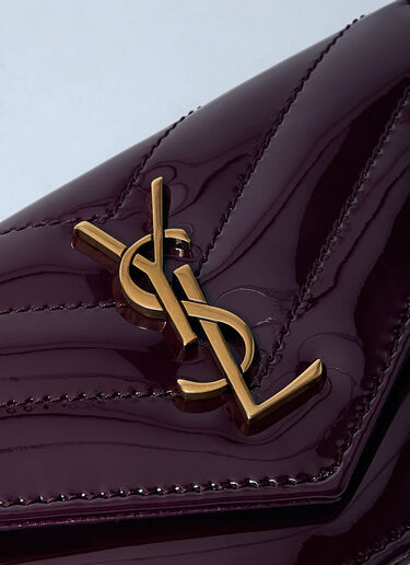 Saint Laurent 카상드르 마틀라세 프라그망 플랩 카드홀더 레드 sla0258046