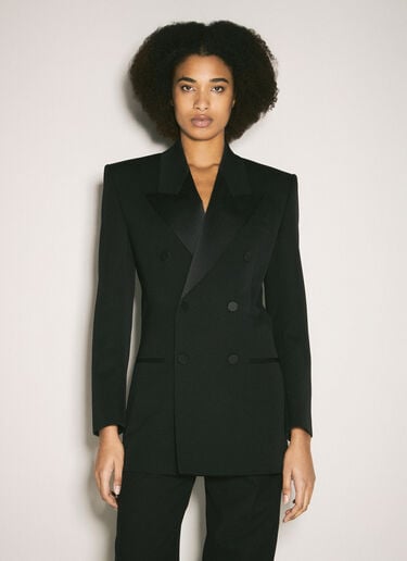 タキシードブレザー Saint Laurent タキシードブレザー ブラック sla0258067