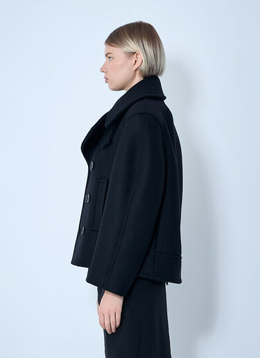 Wool Coat Saint Laurent Wool Coat Black sla0258072