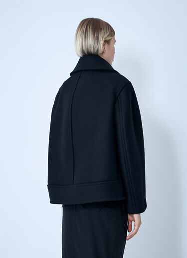 Wool Coat Saint Laurent Wool Coat Black sla0258072