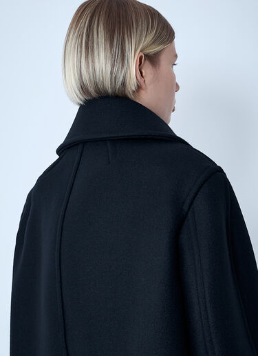 Wool Coat Saint Laurent Wool Coat Black sla0258072