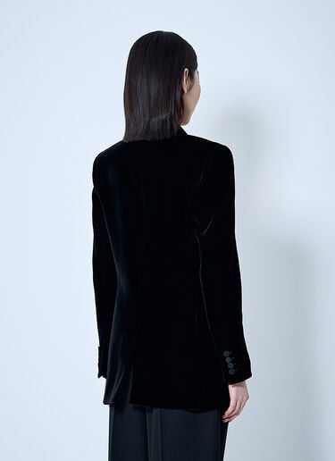 ベルベット ブレザー Saint Laurent ベルベット ブレザー ブラック sla0259005