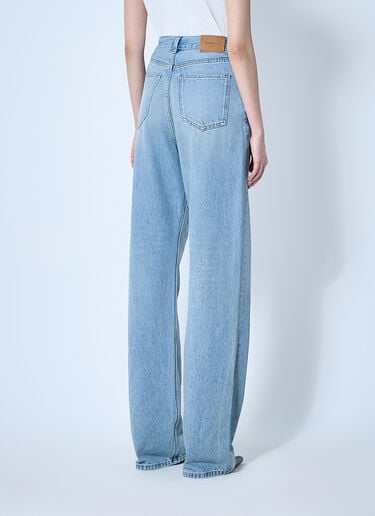 Saint Laurent V 字腰牛仔裤  蓝色 sla0259007
