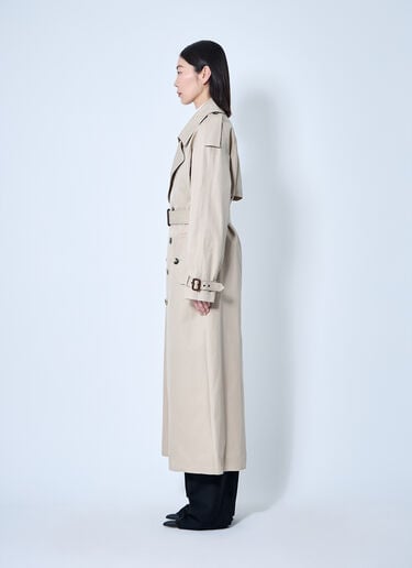 コットンツイルトレンチコート Saint Laurent コットンツイルトレンチコート ベージュ sla0259015
