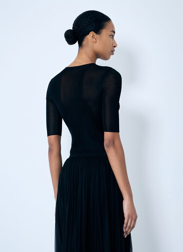 Saint Laurent Cassandre 针织背心  黑色 sla0259017